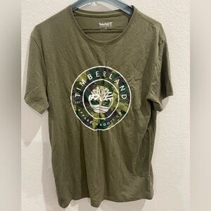 Timberland Olive Green Short Sleeve Top Size S/P
